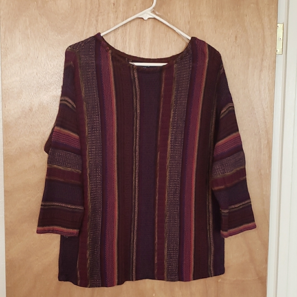 Petite Large Chaps 3/4 sleeve sweater